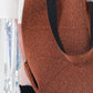 ORIGAMI KNIT BAG-RADIANT BROWN